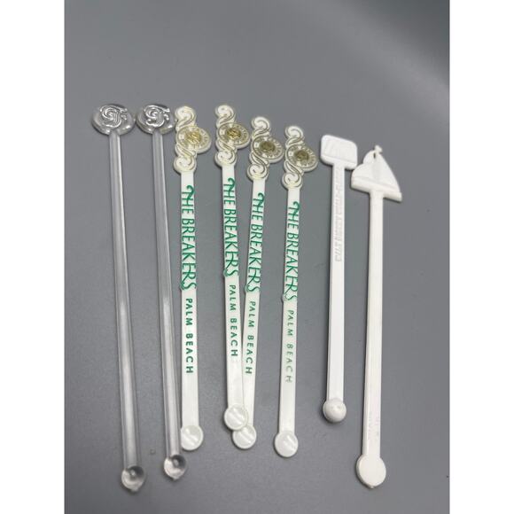 15 Vintage 70s swizzle Stir sticks includes Vegas, Breakers ,The Borks‎ Travel - Picture 2 of 3